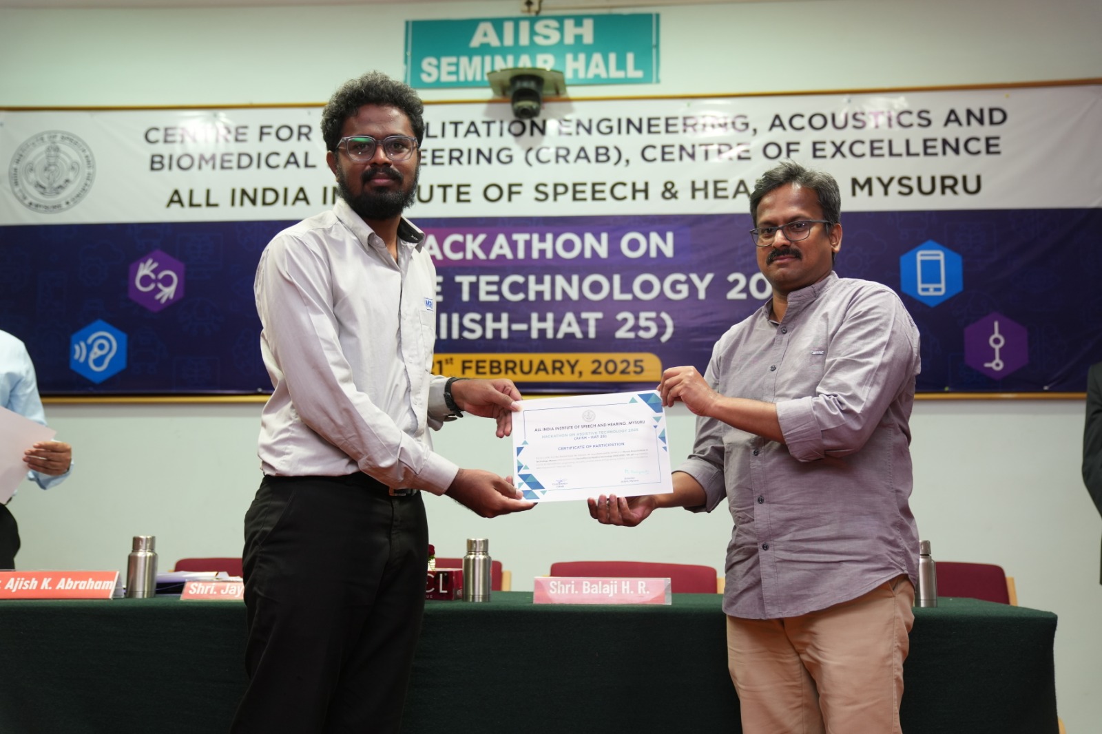 7. AIISH - Hackathon on Assistive Technology, Mysuru